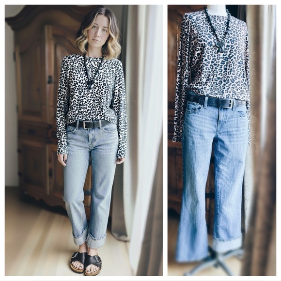 Top / Cuddl Duds / Leopard Print - Picture 2 of 13